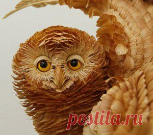 Зверушки из стружки Сергея Бобкова