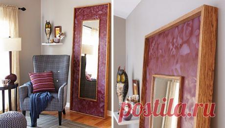 Создаем креативное обрамление горизонтального зеркала.