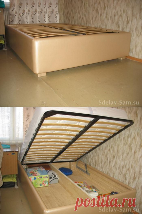 Кровать с подъемным механизмом своими руками