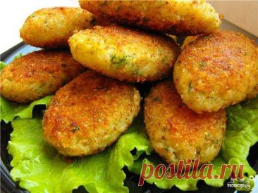Постные котлеты Рецепт приготовления постных котлет из капусты, лука, манной крупы и зелени.