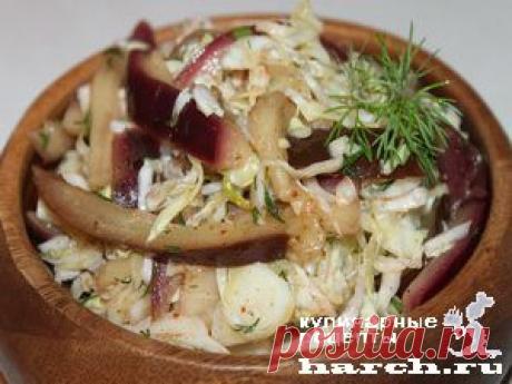 Капуста, маринованная с баклажанами