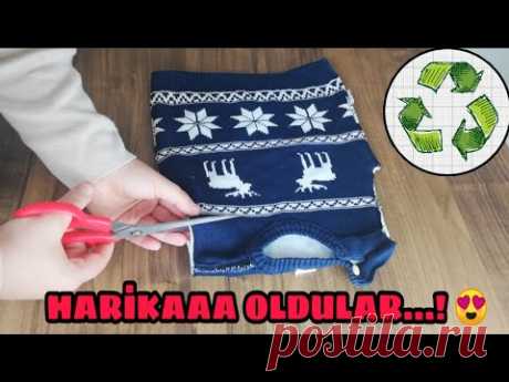 ESKİYEN KAZAKLARDAN SÜPERRRR GERİ DÖNÜŞÜM RECYCLE DIY