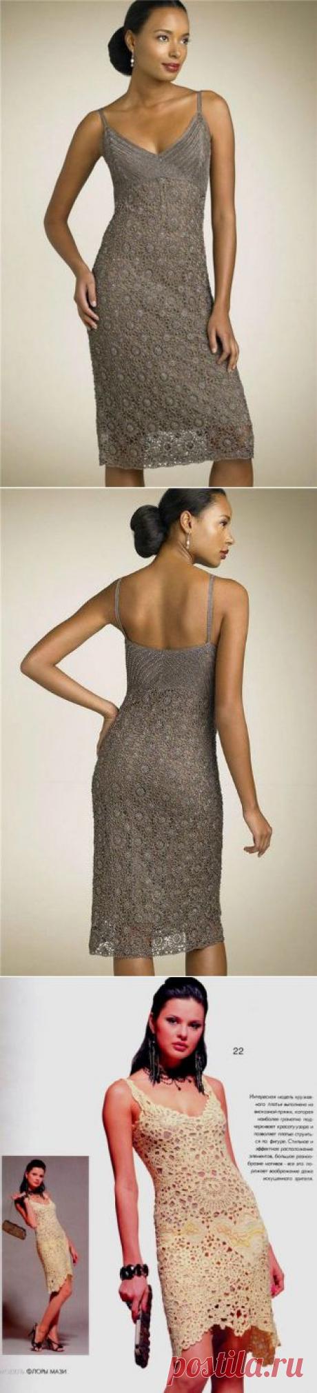 Вязание крючком: два шикарных платья. JewelCity.ru