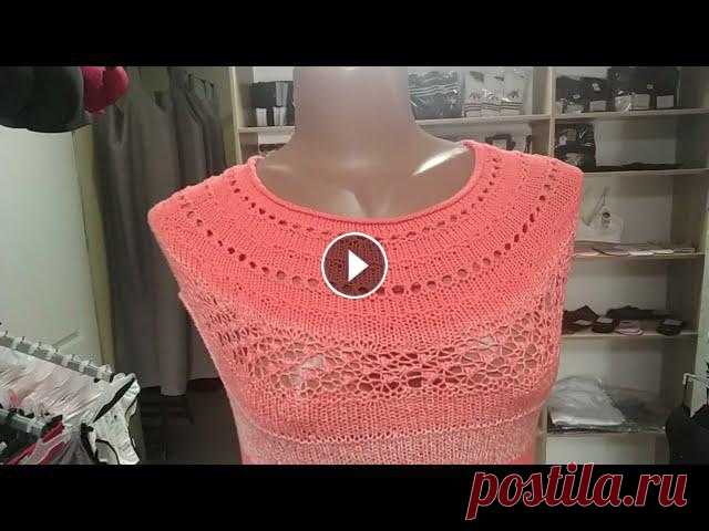 Платье спицами,,Персиковое суфле,,из пряжи Yarn Art Flowers vivib. Предлагаю вам описание платья спицами.Нам понадобится один моток пряжиYarn Art Flowers vivib.Спицы номер 3.И желание связать. Узор ,,Паучки,,. Первый ...