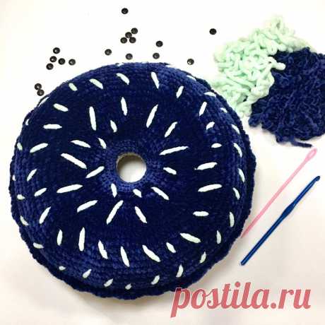 Подушка схема вязания бесплатно - LanaMi toys