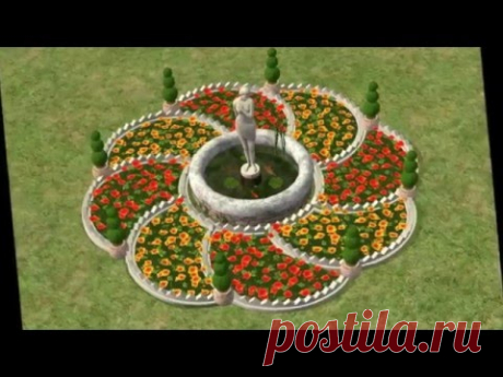 Удивительные формы красивых  цветочных клумб