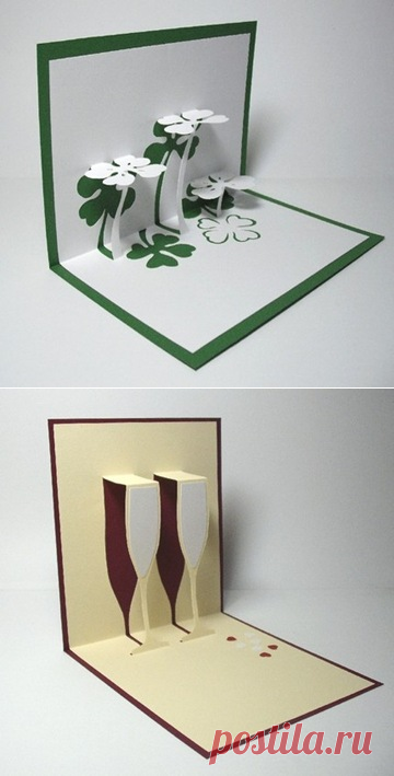 Объемные открытки ручной работы | Оригинальные идеи