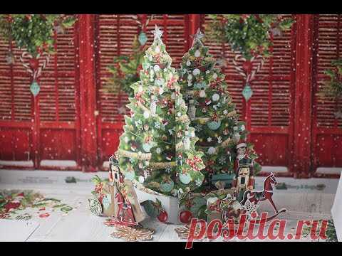 Поп ап по-новогоднему Конструкция Елка / Pop up Christmas tree