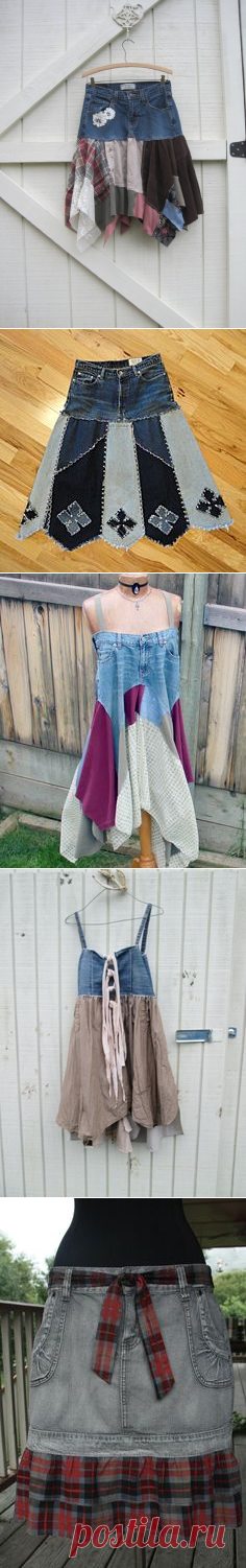 (24) RESERVED.....Boho skirt, CUSTOM ORDER for you...Rustic skirt, tattered denim skirt, denim pixie skirt, Eco