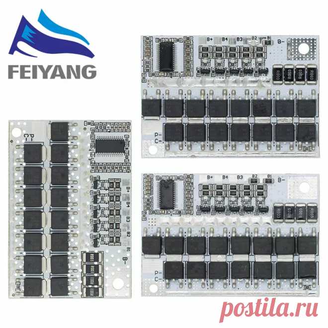 5S 4S 3S BMS 100A 21 в 18 в 16,8 в 12 В 18650 Защитная печатная плата для литий-ионной, литий-ионной, литиевой батареи, баланс зарядки | AliExpress