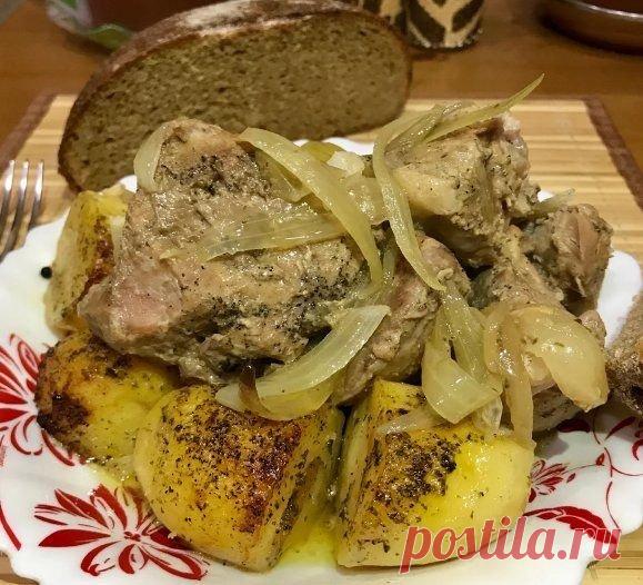 Жаркое из свинины в утятнице с картошкой в духовке | Кулинария.от простого к сложному Пульс Mail.ru Ужин для большой семьи
