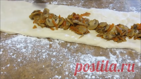 Картофельные пирожки с любимой начинкой из грибов