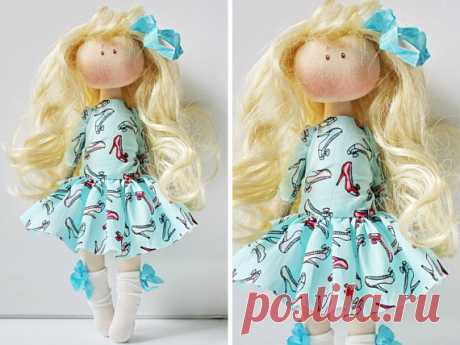Annkirillart doll American doll Fabric doll Baby room doll