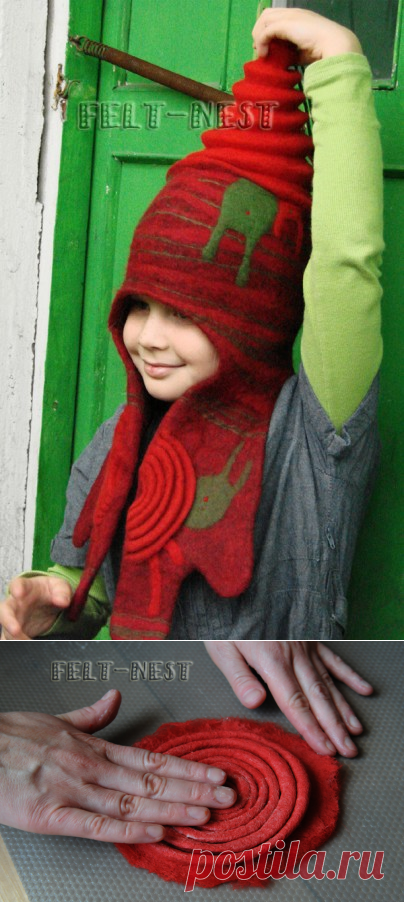 МК по шапочке с объёмными элементами. Часть 1.