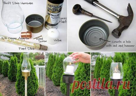 подсвечник уличный