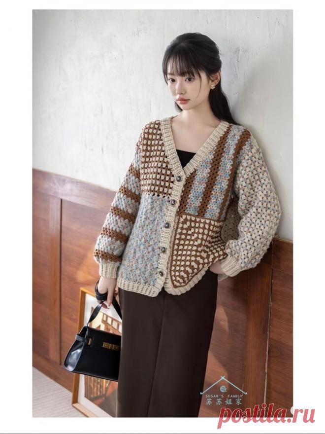 Женские жакеты крючком со схемами | Вязание. Творчество. Кулинария | Дзен