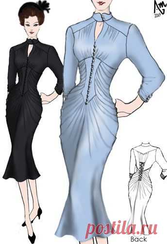 1930's Dress designed by Amber Middaugh | Dresses