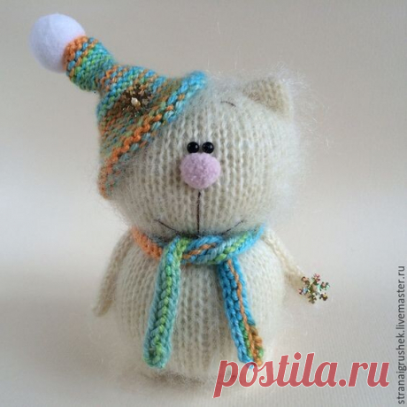 Милые котики спицами