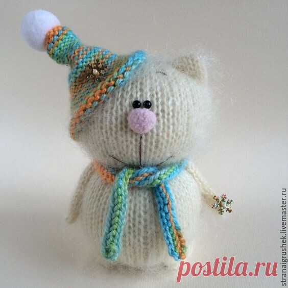 Милые котики спицами