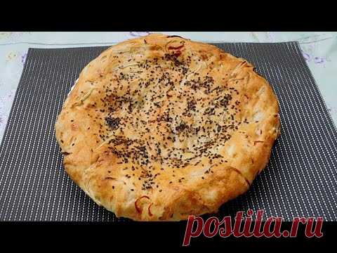 Это очень вкусно! просто и быстро лепёшки с луком, узбекская кухня