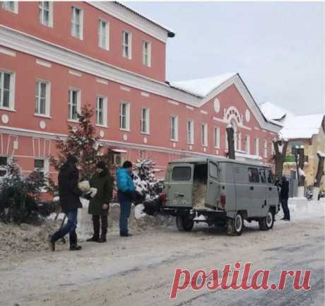 Ноу-хау из Богородицка — уборка снега по-новому . Тут забавно !!!