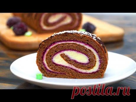 ПРОЩЕ НЕ БЫВАЕТ! ЭТОТ РУЛЕТ ПОКОРИТ ВСЕХ! ВЫПЕЧКА К ЧАЮ | Кулинарим с Таней