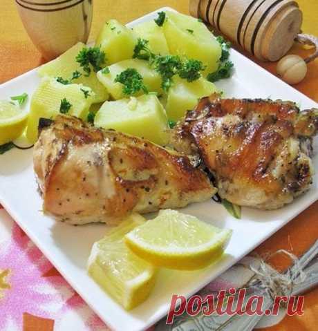 Курица, запеченная с лимоном