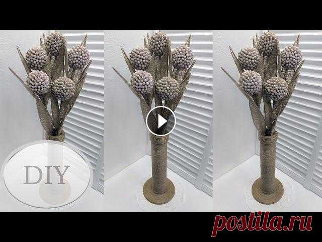 Мастер-класс как сделать красивые цветы своими руками из ватных палочек...