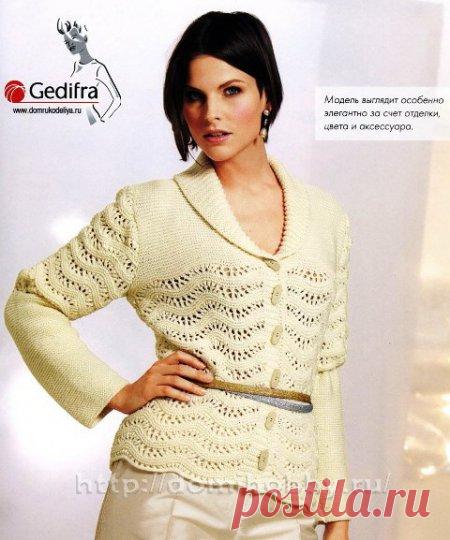 Элегантный белый жакет