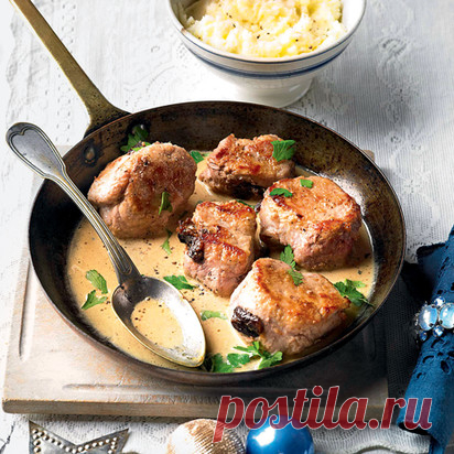 Рецепт мягкой и нежной свинины со сливочным соусом