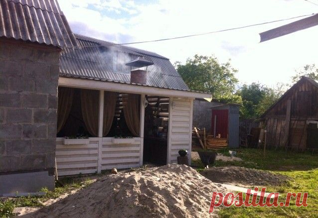Беседка над мангалом своими руками — 6 соток