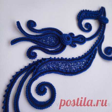 Завиток с утоньшением МК Deep blue 3 часть | V.Smolyakova Art Lace | Яндекс Дзен