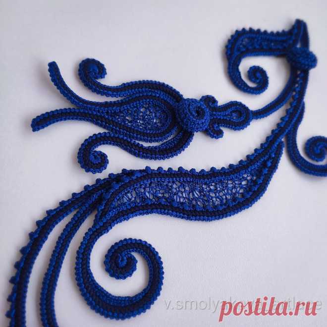 Завиток с утоньшением МК Deep blue 3 часть | V.Smolyakova Art Lace | Яндекс Дзен