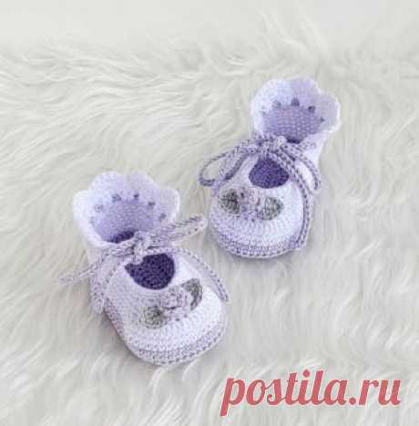Ручки вяжут и шьют | Вязание и рукоделие Пинетки туфельки🧶