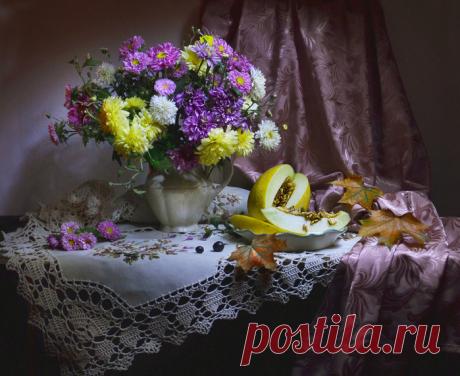 Натюрморты Привет прощальный ярких лепестков