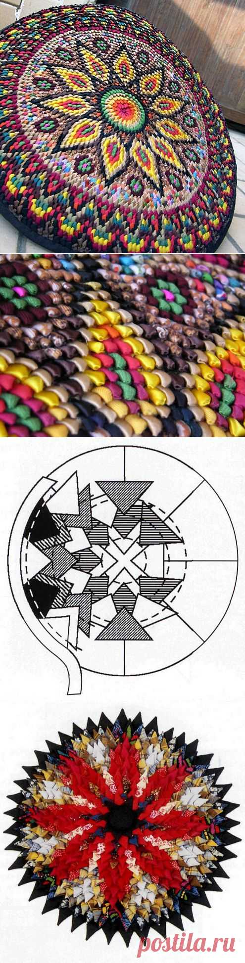Потрясающие коврики-кругляши + подробный МК. Возраждаем традиции!