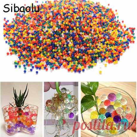 SIBAOLU 1000 Шт./компл. Перл Формы Кристалл Почвы Воды Бисер Грязь Расти Магия Желе Шарики Домашнего Декора Аква Почвы Горячая Оптовые купить на AliExpress