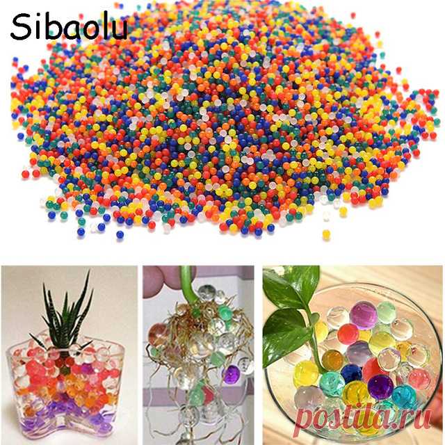 SIBAOLU 1000 Шт./компл. Перл Формы Кристалл Почвы Воды Бисер Грязь Расти Магия Желе Шарики Домашнего Декора Аква Почвы Горячая Оптовые купить на AliExpress