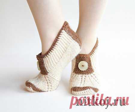 Тапочки от Etsy » Ниткой - вязаные вещи для вашего дома, вязание крючком, вязание спицами, схемы вязания