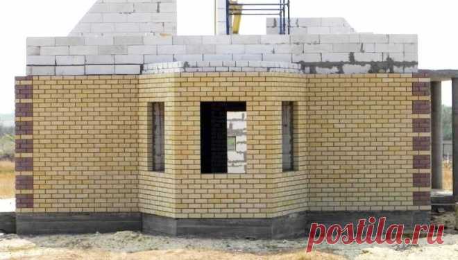 Наружная отделка фасада дома из газобетона | Журнал 
