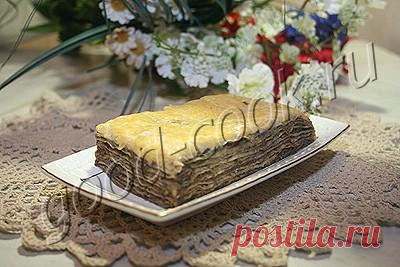 закусочный торт из лаваша с грибами, рецепт приготовления