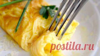 Омлет по французски — нежный, вкусный и просто тает во рту
