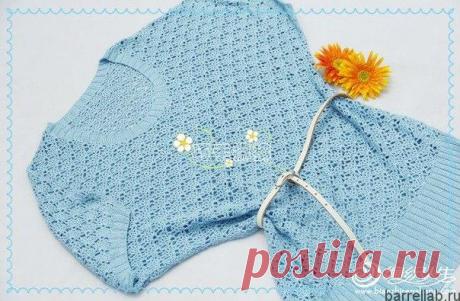 Туника "Летучая мышь" крючком. Летняя туника ажурным узором | Вязание для всей семьи