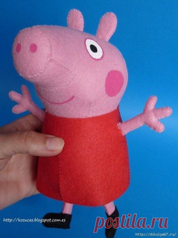 Свинка и жираф. / Мир игрушки / Разнообразные игрушки ручной работы
