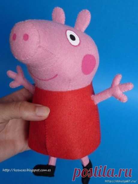 Свинка и жираф. / Мир игрушки / Разнообразные игрушки ручной работы