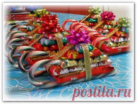 СЛАДКИЙ ПОДАРОК ИЗ КОНФЕТ СВОИМИ РУКАМИ &quot;САНИ&quot; Мастер-Класс - Buket7.ru