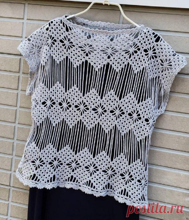 Нежные летние топы крючком. 6 моделей со схемами