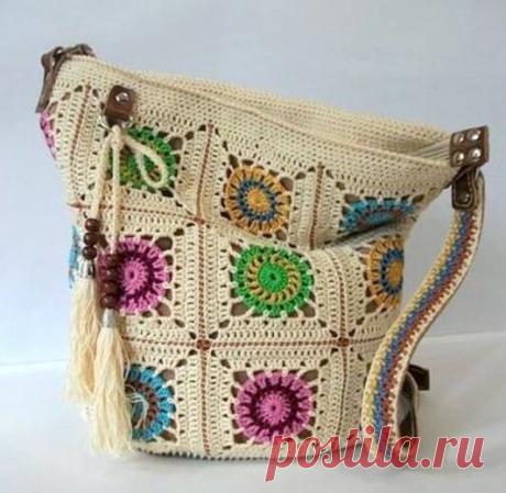 Сумки из мотивов крючком. Подборка моделей. | MICH style | Яндекс Дзен