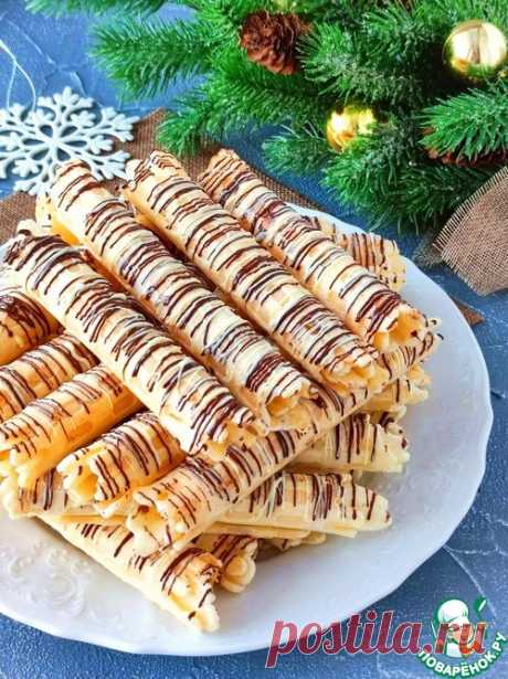 Вафельные трубочки в шоколаде – кулинарный рецепт