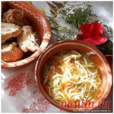 Лапша сЪ курицею. Русская кухня. Рецепт 1816 года